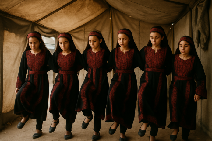 فتيات غزة يحتضن الدبكة الفلسطينية سلاحاً في مواجهة ويلات الحرب