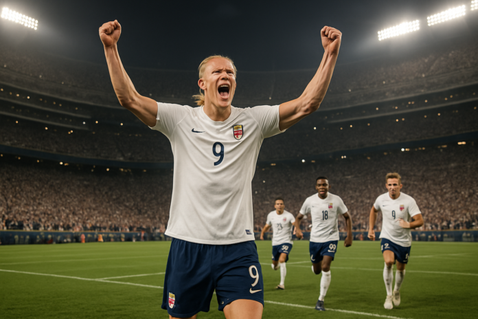 هالاند يصنع التاريخ ويقود النرويج إلى ثمن نهائي كأس العالم 2026 هالاند يصنع التاريخ ويقود النرويج إلى ثمن نهائي كأس العالم 2026