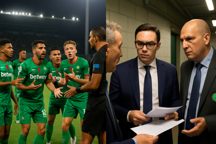 الرجاء الرياضي يرفع احتجاجاً رسمياً ضد قرار تحكيمي في مواجهة اتحاد يعقوب المنصور