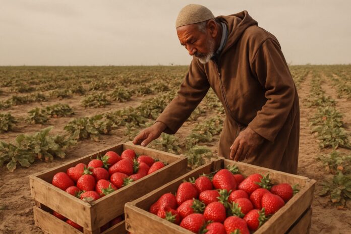 صادرات الفراولة المغربية تتراجع إلى أدنى مستوياتها التاريخية في موسم 2025-2026 صادرات الفراولة المغربية تتراجع إلى أدنى مستوياتها التاريخية في موسم 2025-2026